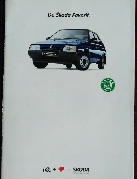 Folder/Brochure - SKODA Favorit  - 1993