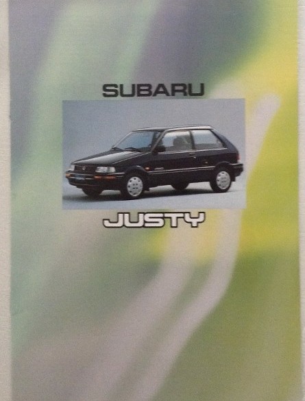 Folder/brochure - Subaru Justy