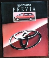 Folder/brochure - TOYOTA Previa - 1992
