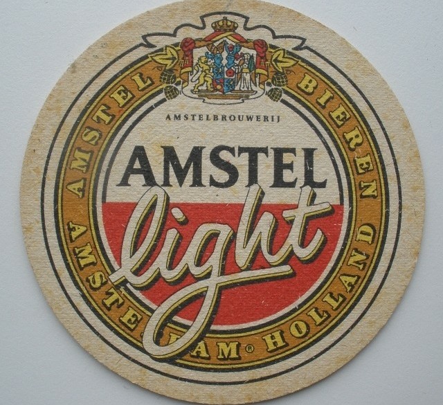 1 bierviltje - Amstel Light