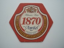 1 bierviltje Amstel - Pilsener Bier  1870