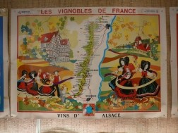 Zeer oude affiches van Franse wijnstreken
