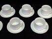 8 vintage porcelein koffiekopjes, Kronester,zgan,wit,jr’80