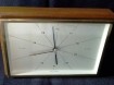 Vintage barometer,messing rand,houten montuur,teakkl, zgst