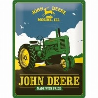 John Deere made with pride reclamebord