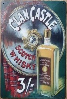 Clan Castle Scotch Whisky reclamebord