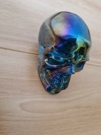 Mooie AURA rainbow mineralen skull