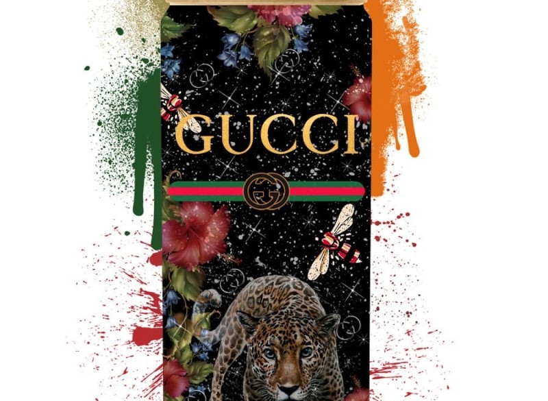 Glasschilderij Gucci spuitbus | Ter Halle | 052