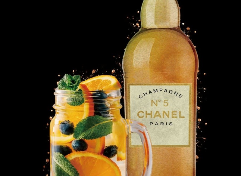 Glasschilderij Coco Chanel N°5 | Ter Halle | 103