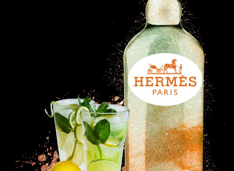 Glasschilderij Hermes fles | Ter Halle | 105