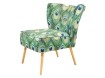 Chur grote retro arm fauteuil in stof