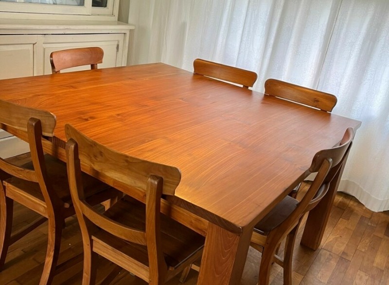 Deskundige bewonderen baan Teak houten tafel - Texel - Koopplein.nl