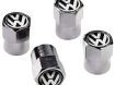 Auto ventieldopjes met VW logo.