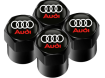 Auto ventieldopjes met Audi logo