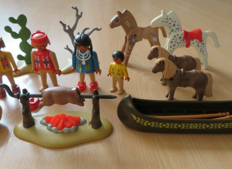 Playmobil Western set met paarden en kano