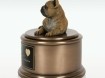 Franse Bull beeld op koper metalen urn (slechts 1 exemplaar…