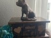 Stafford Bull Terriër beeld op urn als set of los te koop