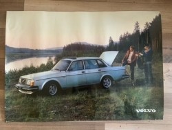 Poster Volvo 244 GT, Reproductie Origineel, B1 Formaat 70 x…