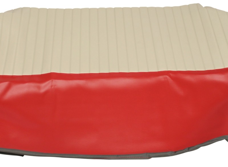 Bekleding PV544 achterbank hoes rug rood-beige vinyl 25-144…