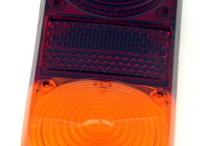 Glas achterlicht P1800 rood/geel (oranje) achterlichtglas (…