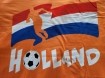 Oranje voetbal T-shirt met de tekst HOLLAND – Maat XXL