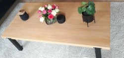 SALONTAFEL BERT PLANTAGIE SPIKE EIKEN 140x70 x37 CM 