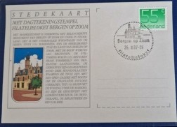 Nederland 1987 - Stedenkaart Bergen op Zoom - 55ct
