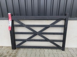 Houten poort | 180 cm | Zwart