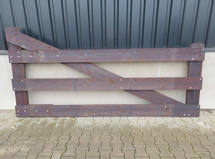 Houten poort | 300 cm | Creosoot