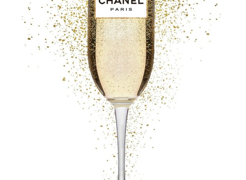 Glasschilderij Chanel Champagne | Ter Halle | 053