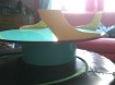 Modern design ronde salontafel, retro zeer uniek beschilder…