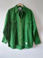 Rib blouse By Mellone corduroy jasje groen XL Nieuw