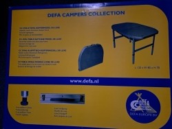 DEFA, campingtafel afm. 120 x 80 x 70 cm 