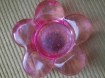 3x Roze bloem waxinelicht houder van glas prijs samen