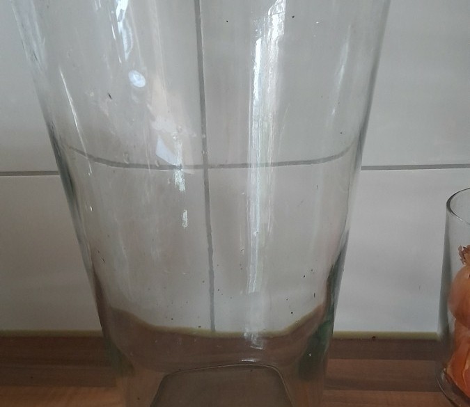 Grote glazen vaas