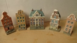 9 stuks Amsterdamse grachtenpanden