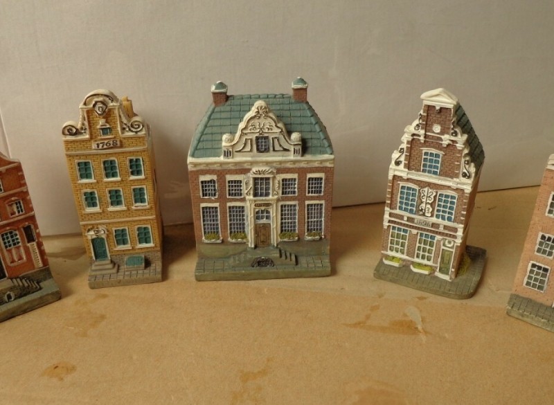9 stuks Amsterdamse grachtenpanden