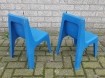 18 Kinderstoelen / schoolkrukjes met rugleuning - stapelbaa…