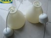 Te koop twee Melodi hanglampen van Ikea (hoogte: 26 cm).