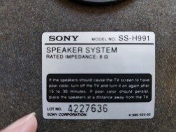 Set Sony 3-weg luidsprekers 