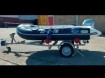 Rubberboot trailer en Honda 15PK