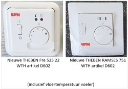Nieuw Thermostaat t.b.v. electrische vloerverwarming 2 type…