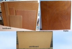 Hardboard, zachtboard en triplex