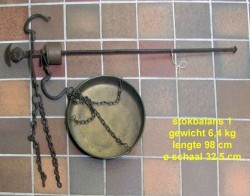 Antieke weegschaal type stokbalans