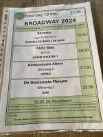 Te koop 4 tickets voor de zaterdagavond Broadway Den Hoorn