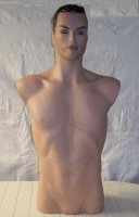 paspop - etalagepop - torso - man: donker haar erop geverfd