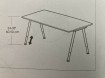 Ikea Galant - klein bureau/tafeltje 80x60cm 5 stuks/per stu…