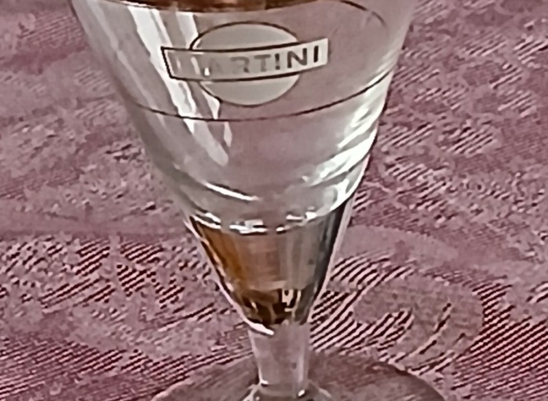 Glazen vintage Martini