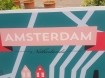 City Map Illustration of Amsterdam. Landmarks and Map Icons