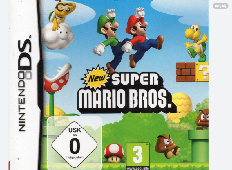 Gezocht Nieuw in Doos Nintendo DSIXL met Super Mario Bros 